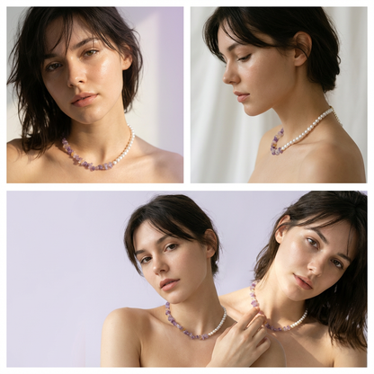 Amethyst Veil Necklace