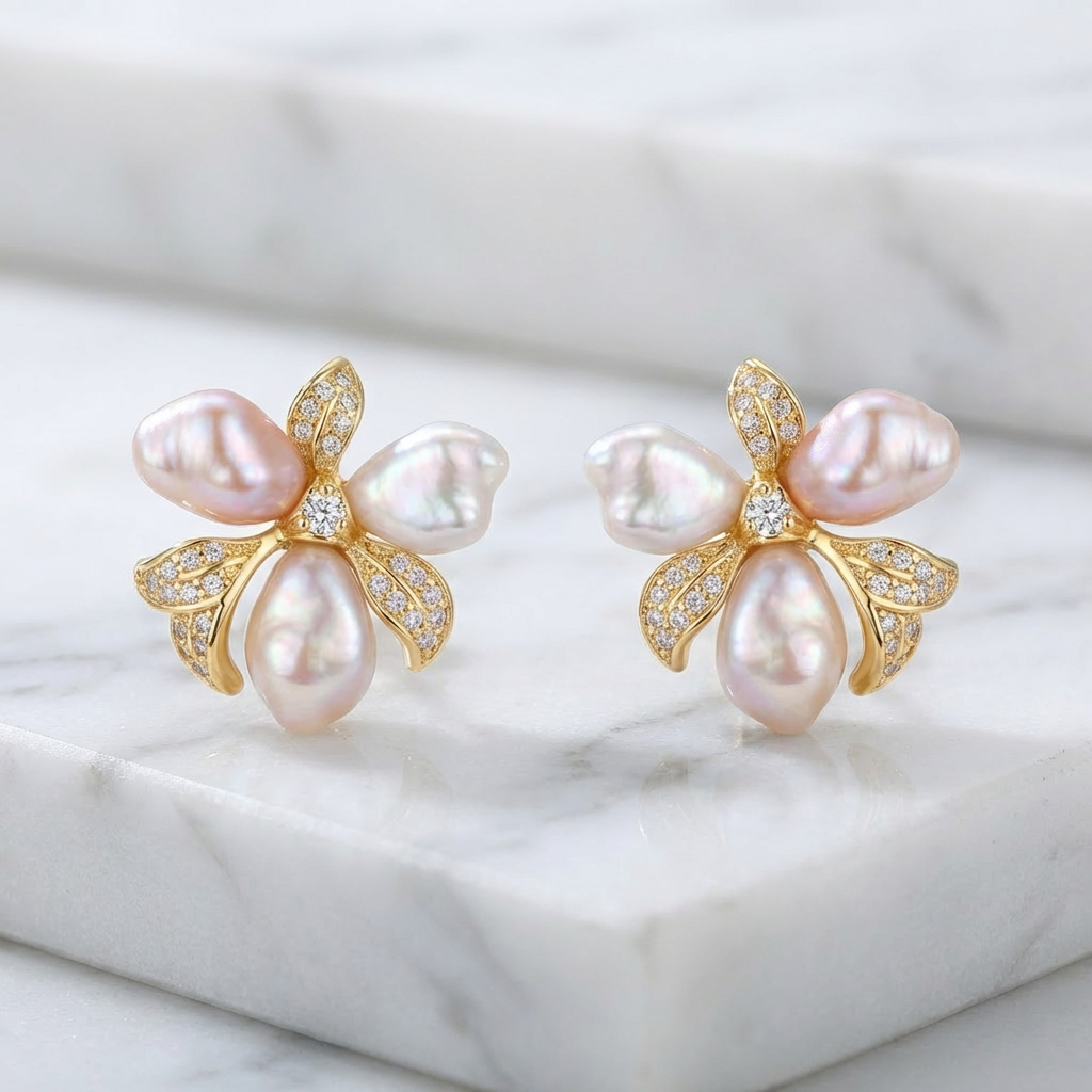 Peach Blossom Muse - Earring