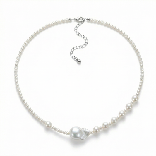 Baroque Pearl Gradient Necklace