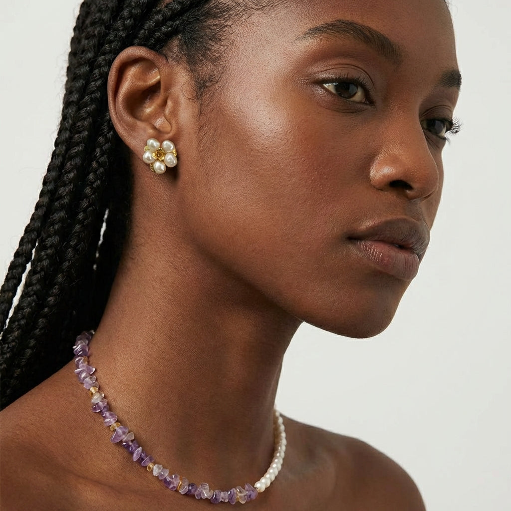 Peach Blossom Muse - Earring